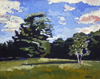 The Field, Chelsea Maine, 8"x10" acrylic on canvas, 2006