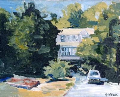 Cohasset, 8&quotx10" acrylic on canvas, 2005