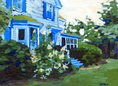 Sargent Home, Chelsea Maine 10&quotx12" acrylic on canvas, 2006